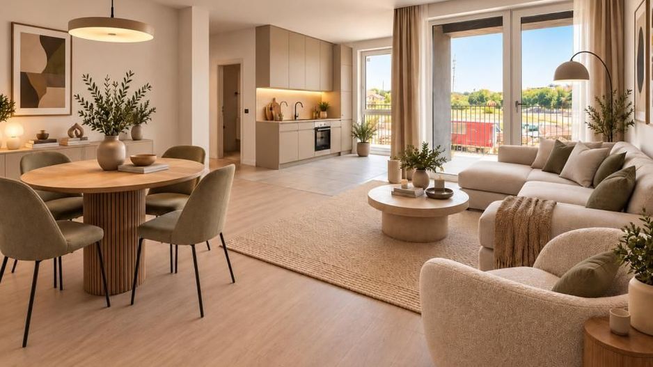 Apartament 3 camere, 72,35 mp, 2 bai + terasa 14 mp | Mehala | Comision 0% - Poză 1