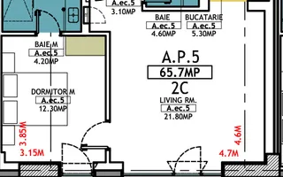 Stațiunea Mamaia - Vânzare apartament cu 2 camere, 2 bai, la 2 pasi de mare. - Poză 14
