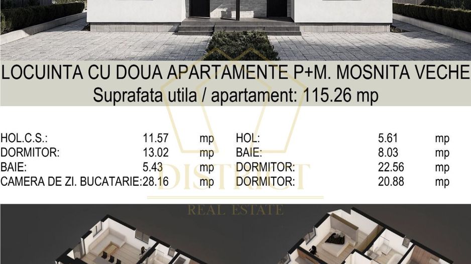 Duplex cu 4 camere | Strada privata | Mosnita Veche, Lidl - Poză 2