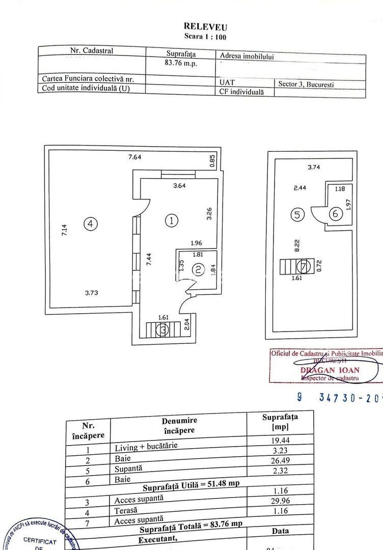Apartament 2 camere+birou,duplex,nou,terasă 30 mp,parcare – Pallady - Poză 15
