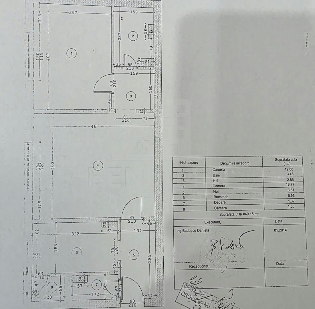 2 camere - Parter- Brazda- Renovat- 49mp -centrala termica - Poză 9