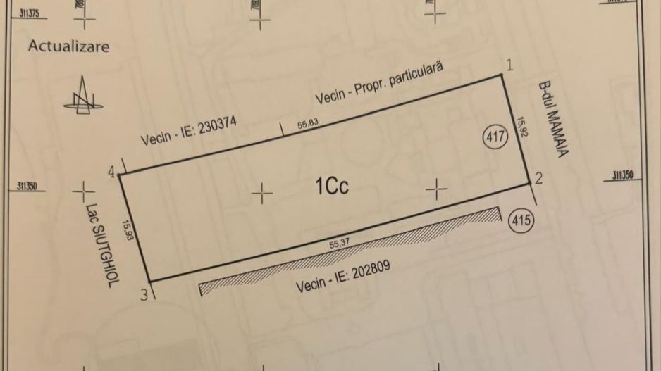 Teren 855 mp Mamaia – zona Iaki, deschidere 16 m la B-dul Mamaia și lac - Poză 2