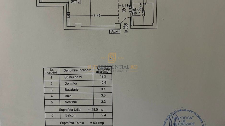 Apartament 2 camere - Luica, Grand Arena Mall, Comision 0% - Schiță 7