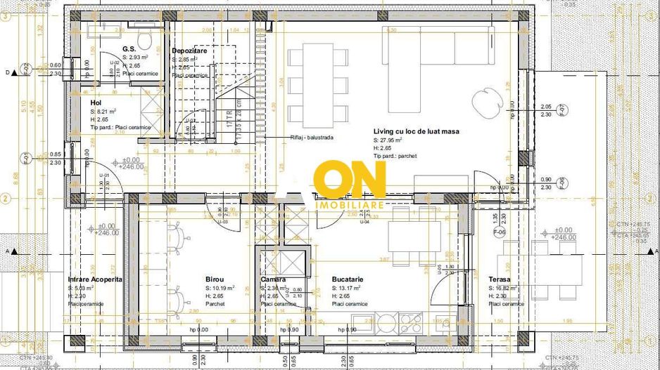 Casa 5 camere, 420 mp teren, finisaje la cheie, Cetate - Schiță 3