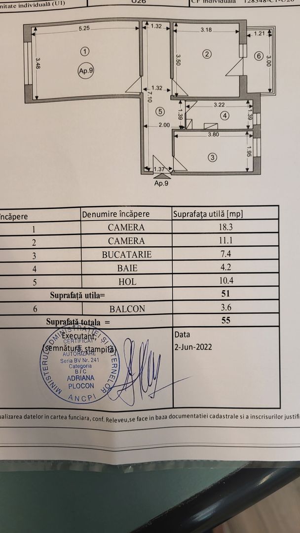 Exclusivitate - 2 camere, lângă Dealul Melcilor, aproape de Parcul Trandafirilor - Schiță 21
