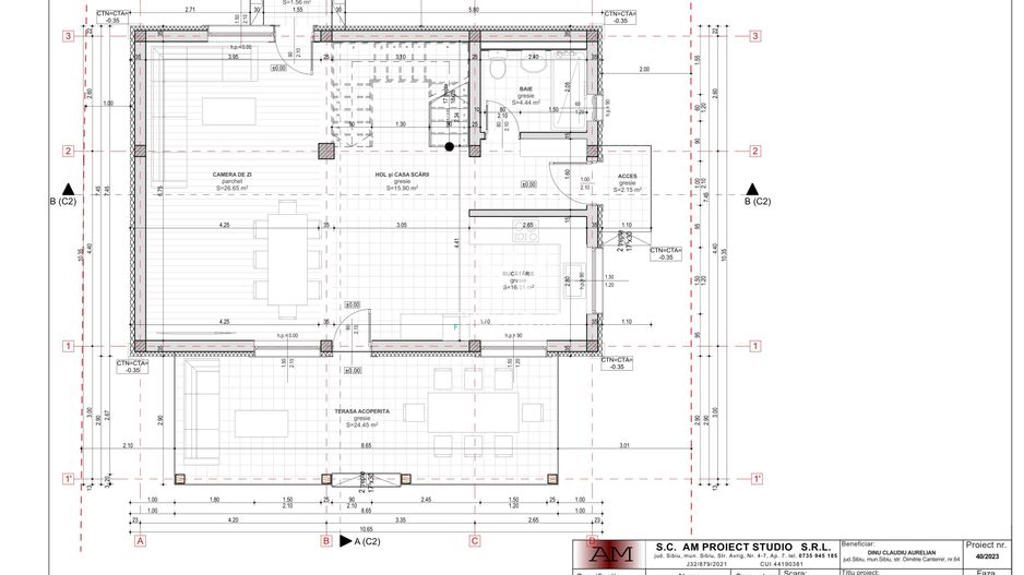 Casa 4 camere, teren 420 mp - NOU - Sibiu, Selimbar - Schiță 8