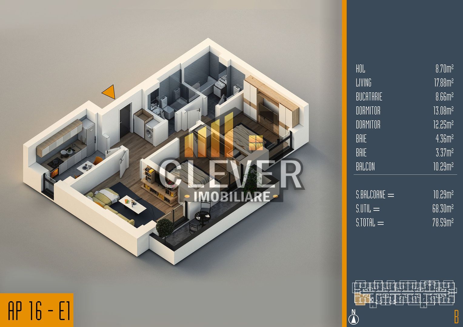 Apartament decomandat 3 camere Th. Pallady Sector 3 - Poză 1