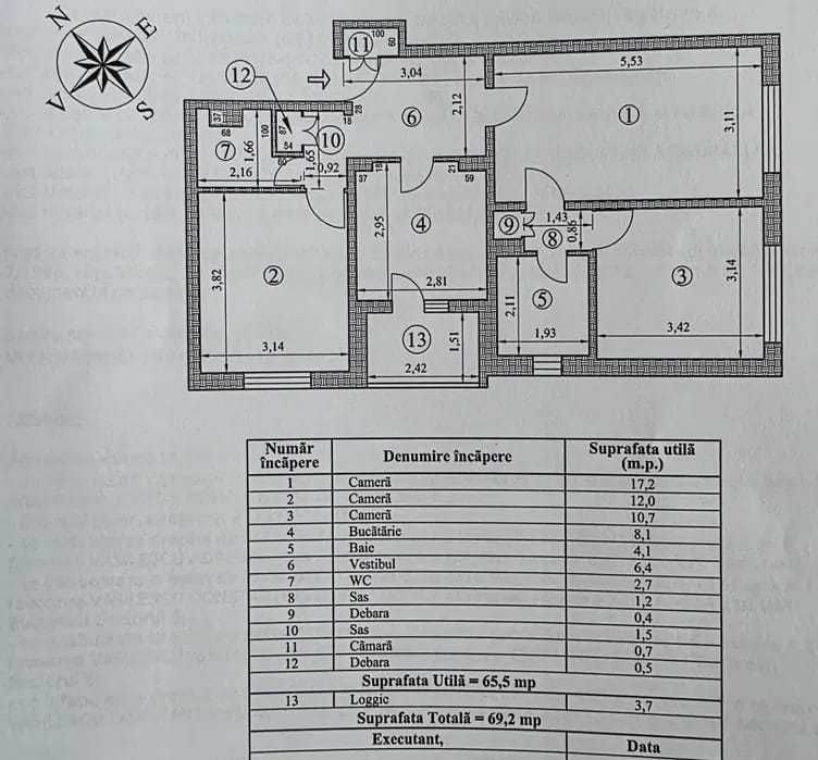 Apartament 3 camere decomandat CRANGASI - Poză 8