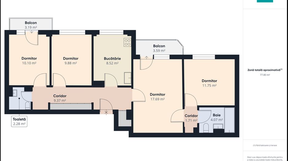 Apartament central cu 4 camere - Poză 8