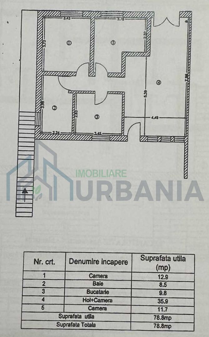 Apartament 3 camere de închiriat în Valea Adâncă, str. Bazei – grădină, terasă acoperită și 2 locuri de parcare - Poză 8