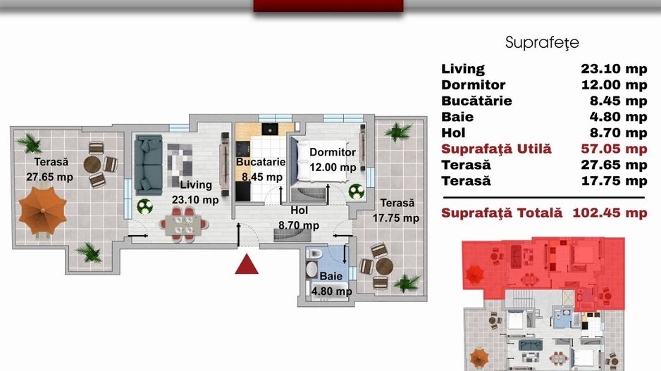 Drumul Taberei, bloc nou, 2 camere + 2 terase, 102mp totali,  parcare inclusa - Poză 2