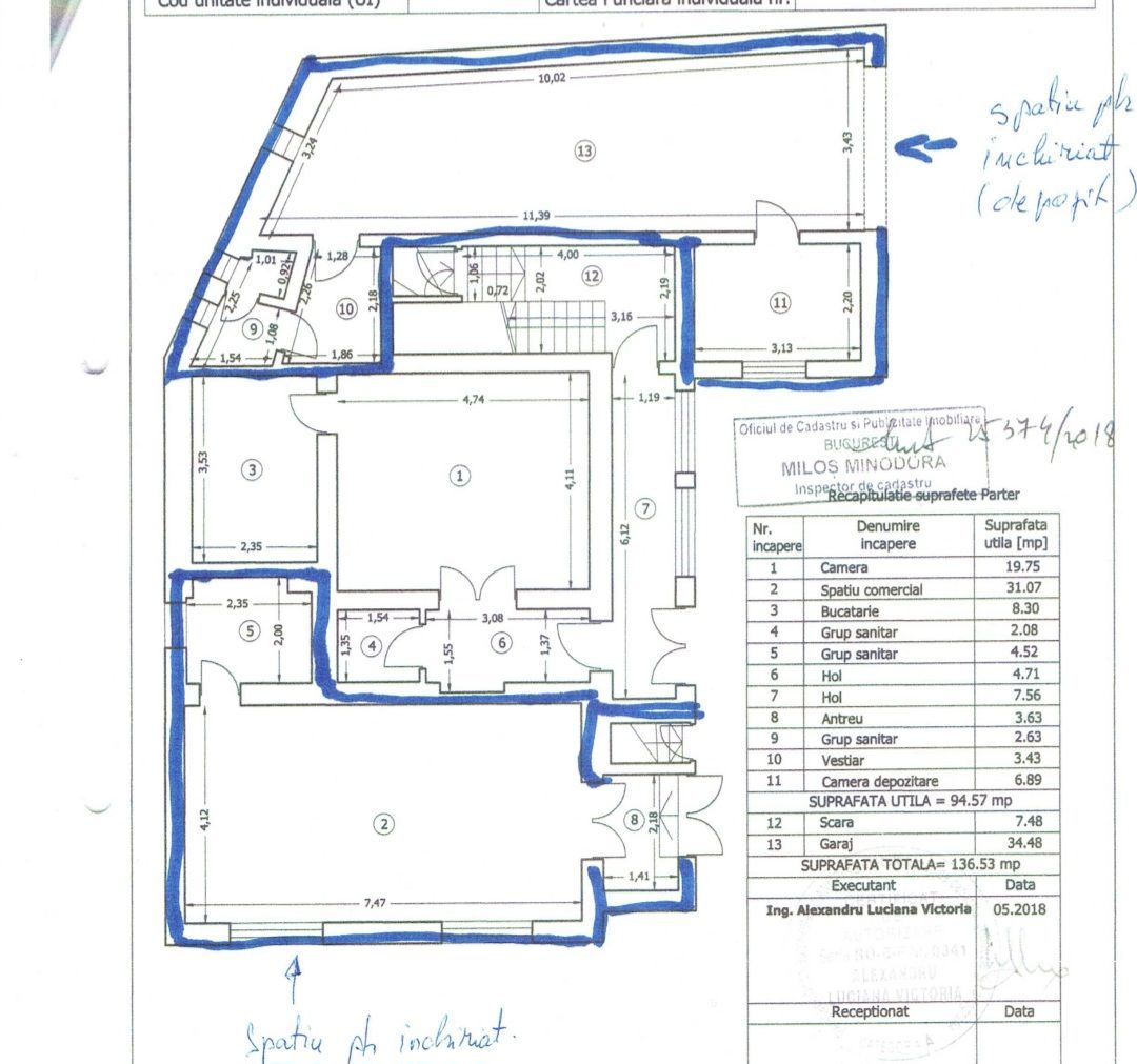 Spatiu comercial 39,22 mp + 18,17 mp pivnita + curte 18 mp - sos. Viilor - Poză 15