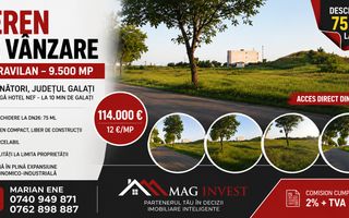 Vânzare teren intravilan – 9.500 mp, DN26 -Padurea Garboavele, Tulucesti - Poză 1