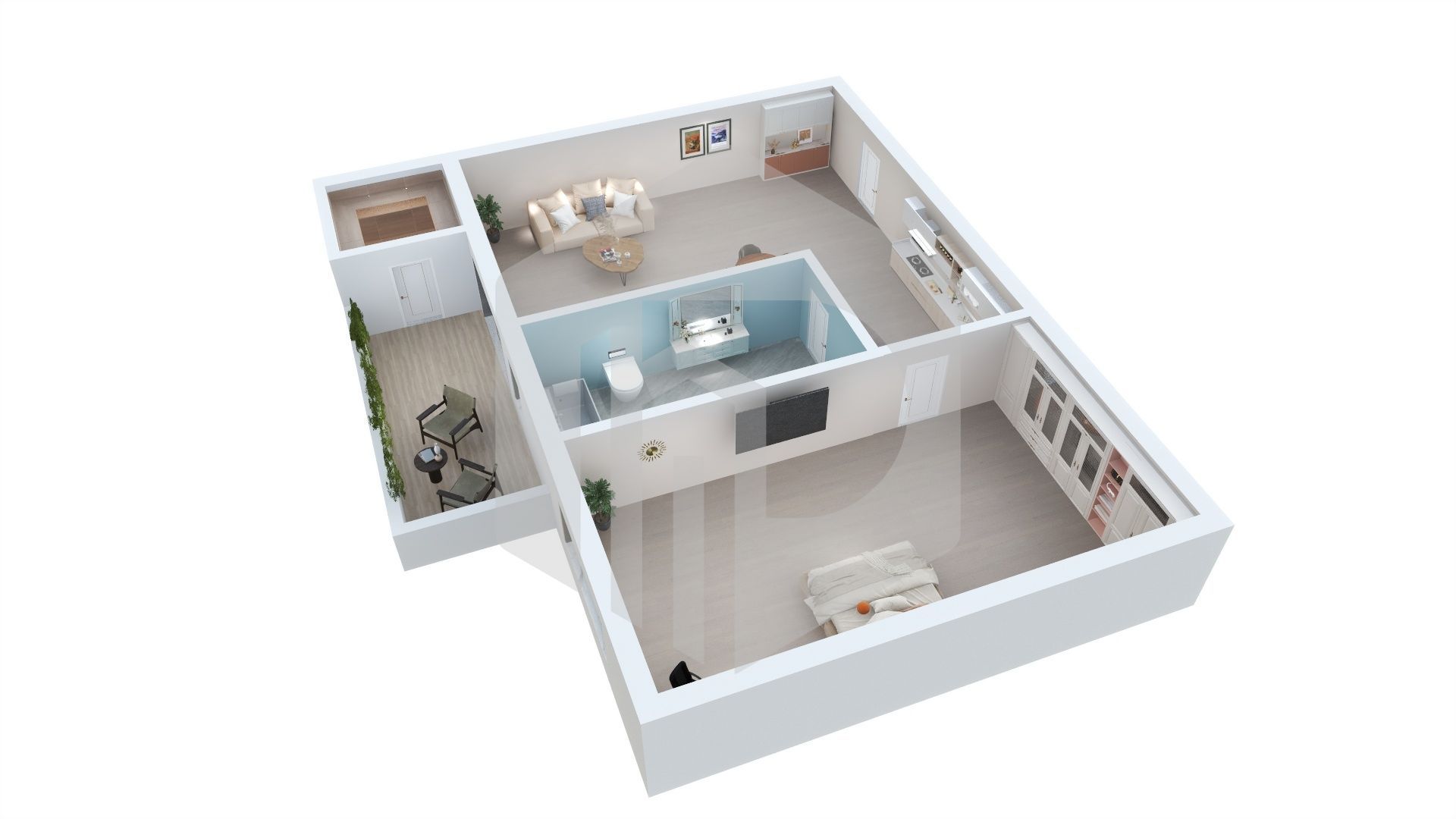 Apartament | 2 Camere | 39mpu | Parter, Etaj 3 | La cheie | Parcare - Poză 2