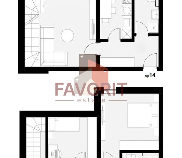 Apartament cu 4 camere pe 2 nivele. 108 mp utili. Comision 0% - Poză 21