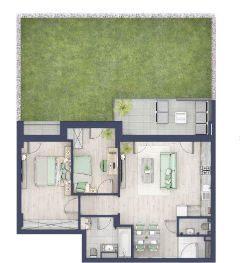Chirie apartament 3 camere - Pet Friendly - Turnisor, Sibiu - Schiță 30