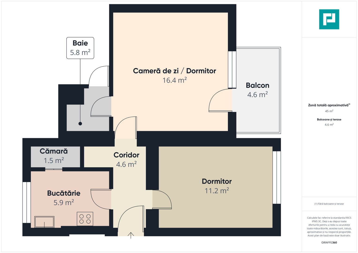 Apartament 2 camere, Central (Piața 700) Timișoara - Poză 9