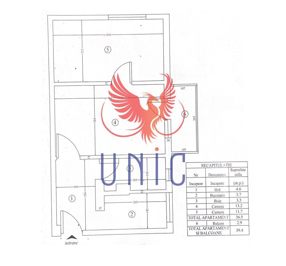 Apartament 2 camere Craiovita Noua zona Blvd. Tineretului Et 3/4 - Schiță 7