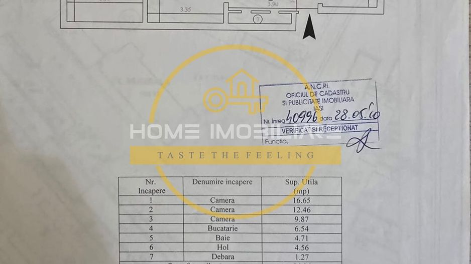 Apartament cu 3 camere/ 60mp/ zona Podu Ros - Poză 12