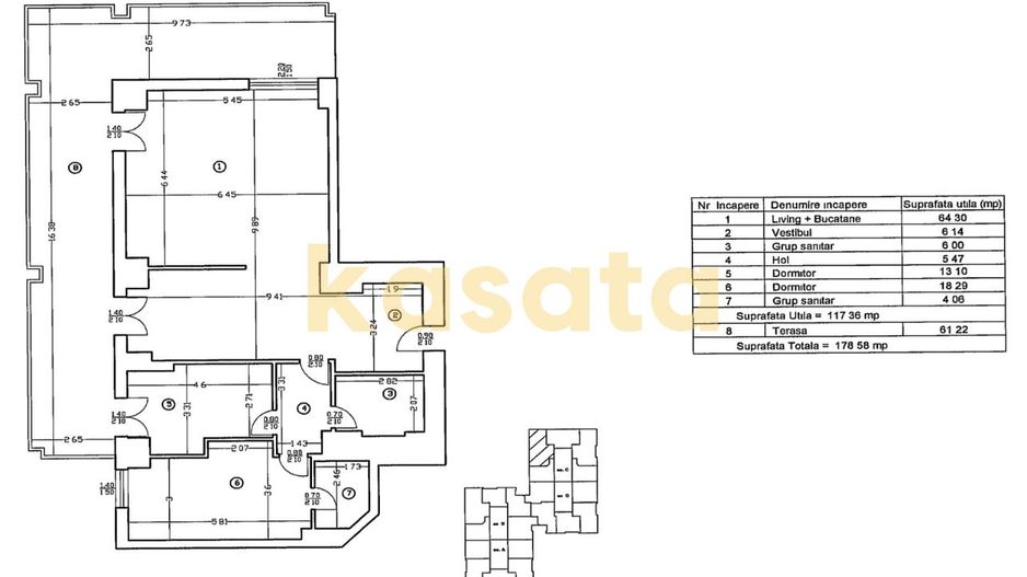 Apartament 3 camere de vânzare | Zona de Nord | Complex Upground - Poză 14