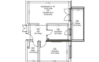 Apartament cu vedere la lac! Parcare subterana inclusa in pret! - Schiță 7