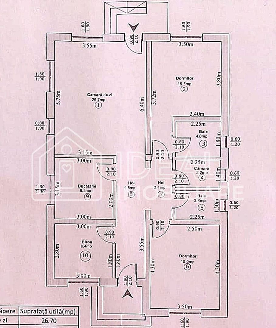 Casa individuala pe un singur nivel cu 445 mp teren, în Cristian - Schiță 12