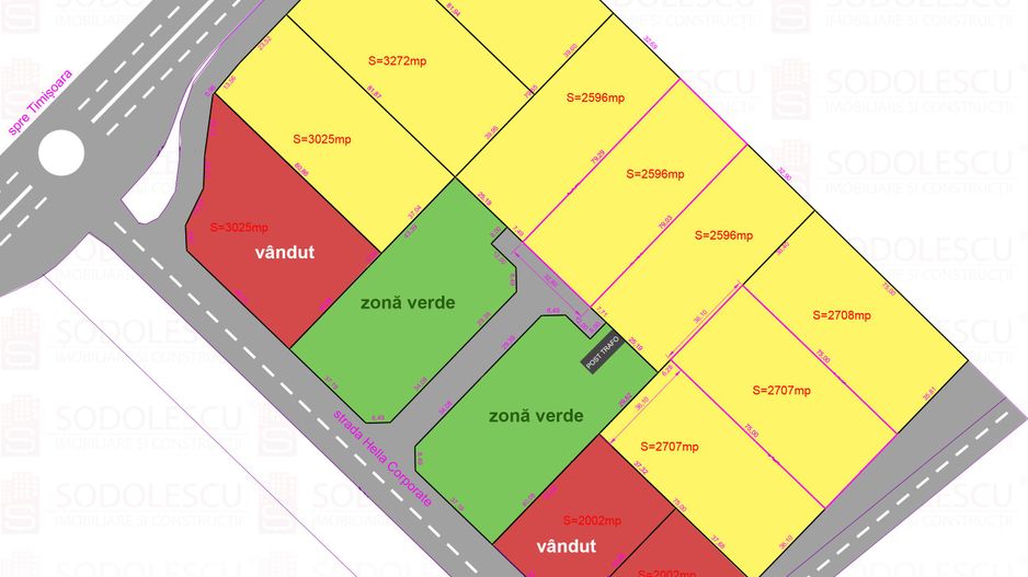 Parcele teren industrial cu PUZ - 2.700 mp, Giarmata - Poză 6