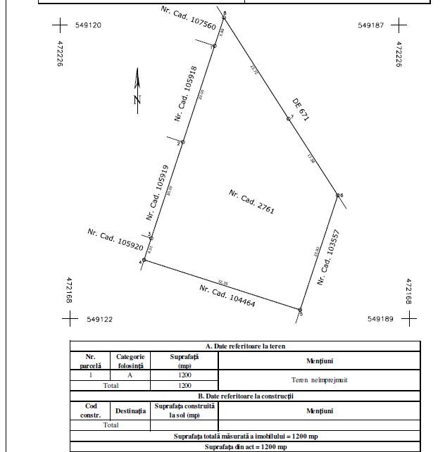 Teren Bod 1200mp/ 37 euro mp - Poză 1