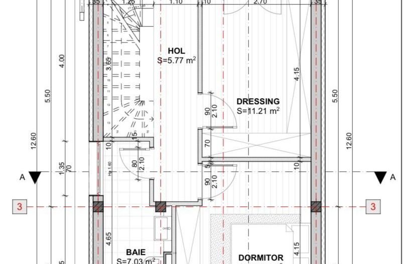 Casa individuala 4 camere -  Proiect arhitectural distinct - Giroc - Poză 11