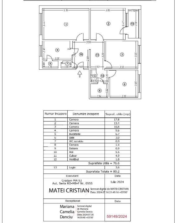 Vanzare Apartament 4 camere, Almasu Mare, Berceni. Teava Centrala in Bucatarie. - Poză 8