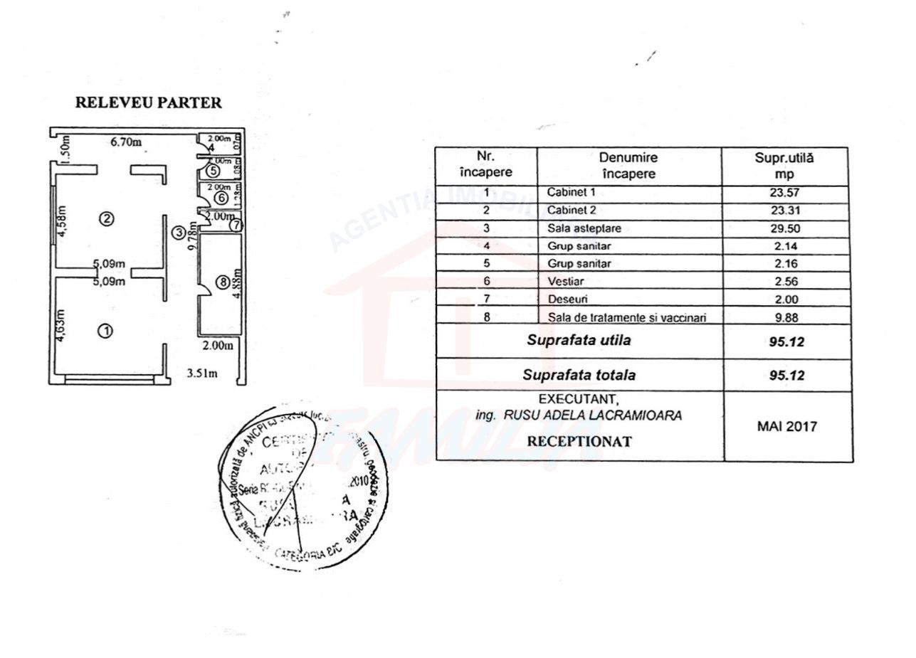 De inchiriat cabinet medical autorizat, Zona Centrala, sup. 95mp. - Poză 6
