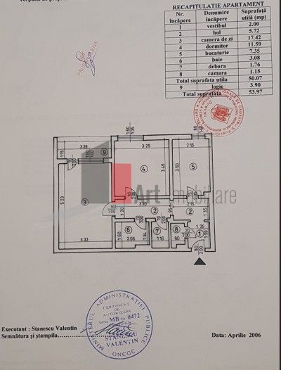 Ap. 2 cam. dec, 54 mp, et.9/10, mobilat și utilat, 2 min metrou, bl reabilitat - Poză 14