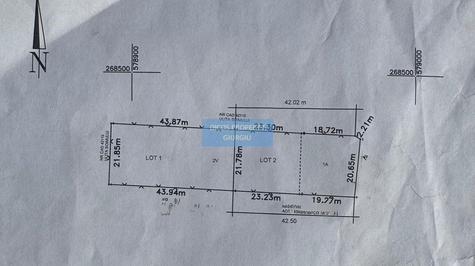 De vânzare teren intravilan 1897 mp, Str. Șoimului / Int. Șoimului - Schiță 3