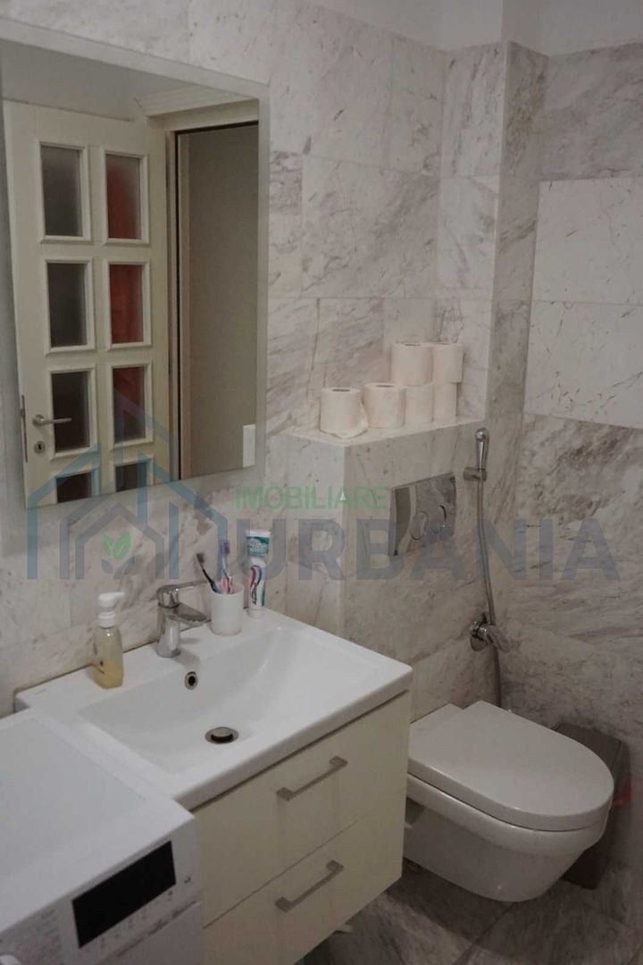 Apartament 3 camere – 2 dormitoare + living open-space cu bucătărie | Royal Town Copou, complet mobilat și utilat - Poză 7