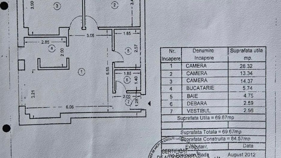 AP 3 CAMERE HERASTRAU, BLOC NOU, LOC PARCARE, MOBILAT/UTILAT, COMIS 0% - Schiță 18