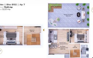 Duplex cu priveliște panoramică de vânzare - Poză 1