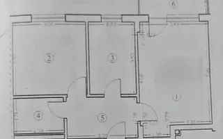 Apartament 2 camere decomandat, etaj 1, parcare, mobilat&utilat - Schiță 13