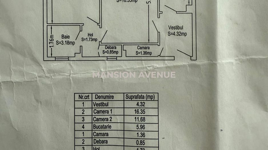 Apartament 2 camere,  Perla, Sos. Stefan cel Mare/Calea Dorobanti - Schiță 13