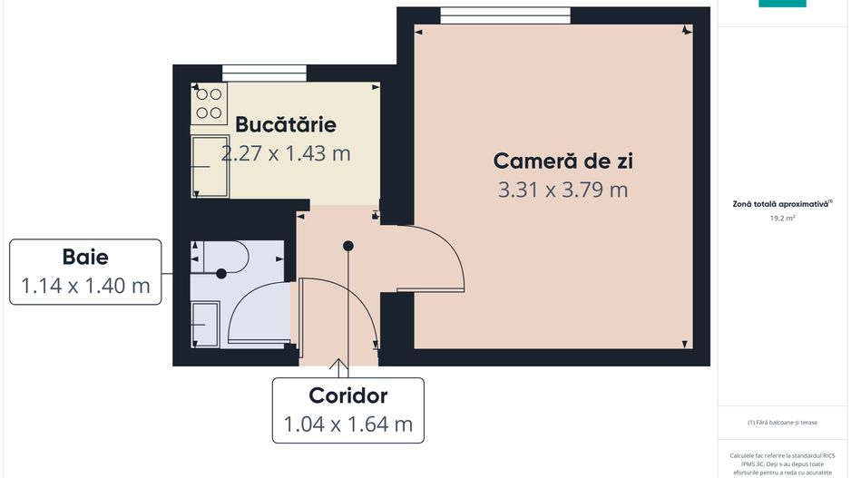Garsonieră pe Calea 6 Vânători - Poză 7