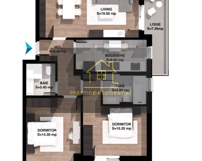 3 Camere Decomandat,Finalizat,Titan-Pallady,Metrou - Poză 2