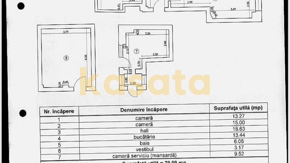 OPORTUNITATE | APARTAMENT 3 CAMERE | UNIVERSITATE CISMIGIU | CENTRU - Schiță 7