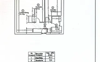 2 camere I et4 I mobilat si utilat I First Estates I 55 utili - Schiță 17