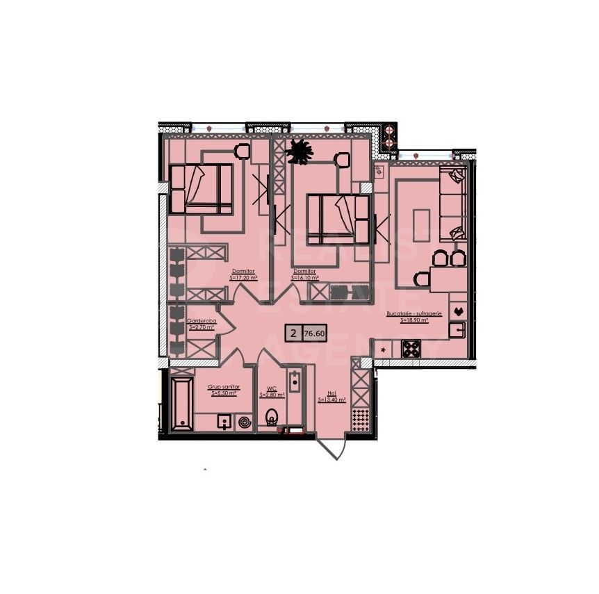 Vânzare apartament, 2 camere, str. Ialoveni, Telecentru - Poză 3