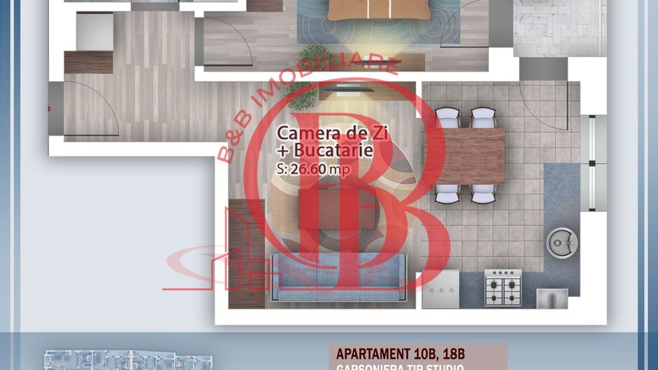 Oferta Lansare 2 camere cu terasa incalzire pardoseala - Schiță 10