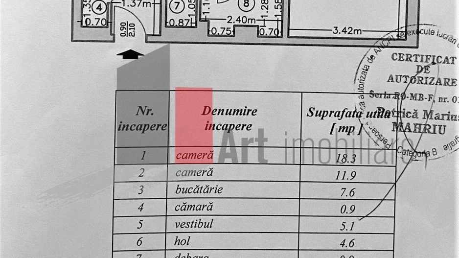 Apartament 2 camere spatios | zona Nicolae Grigorescu/Camil Ressu - Poză 15