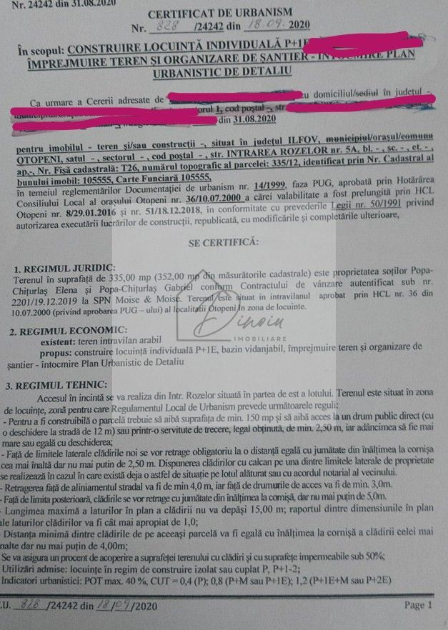 Teren Otopeni  zona McDonalds str. Maramures, Rozelor - Poză 2