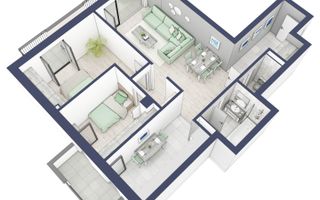 Apartament 3 camere | Balcoane 16.1 mp | Etaj 2 | Turnisor - Poză 5