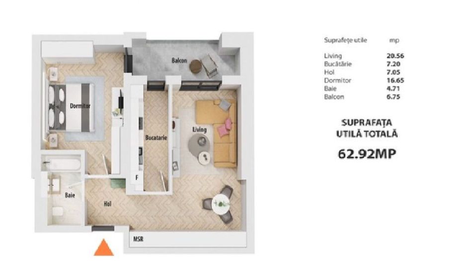 De vanzare apartament 2 camere  Politehnica - Poză 9