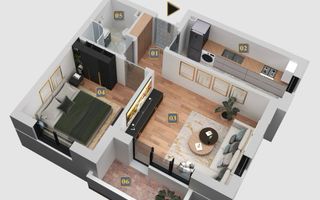 Apartament 2 camere de vanzare - Poză 1