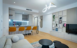 3 camere mobilat si utilat | parcare | One Lake Club Floreasca | Tei - Poză 1